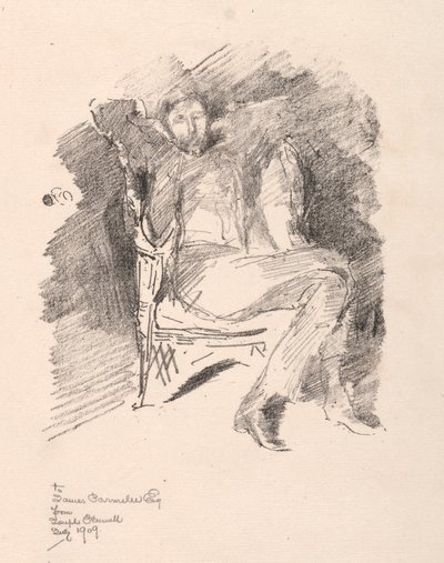 Joseph Pennell, nr 2, 1896. autorstwa James Abbott McNeill Whistler