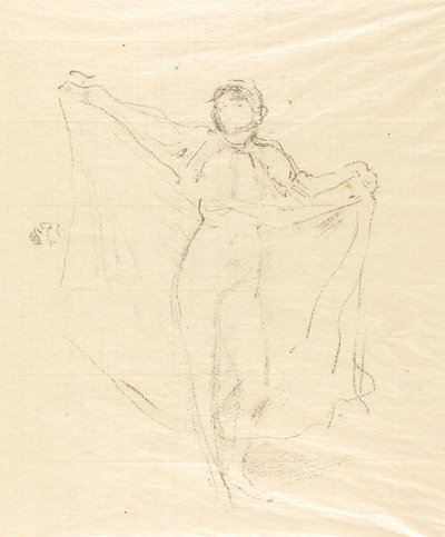 La Danseuse: studium aktu, c. 1891. autorstwa James Abbott McNeill Whistler