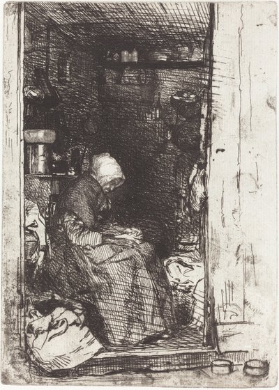 Stara kobieta w łachmanach, 1858. autorstwa James Abbott McNeill Whistler