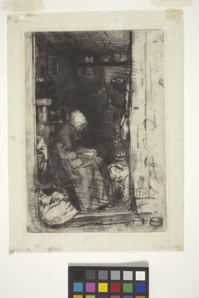 La Vielle Aux Loques (akwaforta) autorstwa James Abbott McNeill Whistler