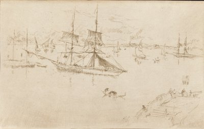 Zalew-Południe, 1879-1880. autorstwa James Abbott McNeill Whistler