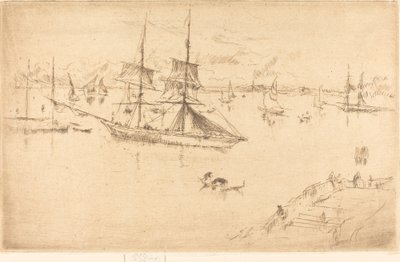 Laguna: południe, 18791880. autorstwa James Abbott McNeill Whistler