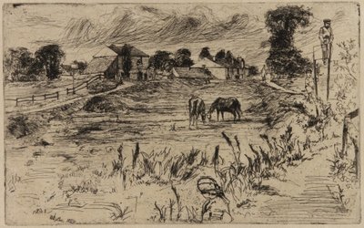 Krajobraz z końmi, 1859. autorstwa James Abbott McNeill Whistler