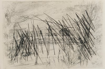 Pejzaż z rybakiem, 1861. autorstwa James Abbott McNeill Whistler