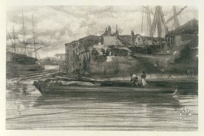 Limehouse, 1878 (lithotint) autorstwa James Abbott McNeill Whistler
