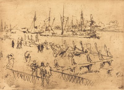 Mały Dordrecht, 1884. autorstwa James Abbott McNeill Whistler
