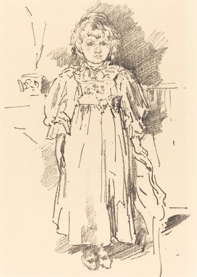 Mała Evelyn, 1896. autorstwa James Abbott McNeill Whistler
