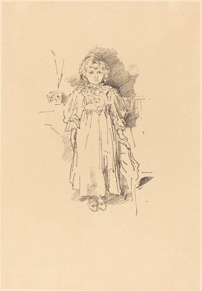 Mała Evelyn, 1896. autorstwa James Abbott McNeill Whistler