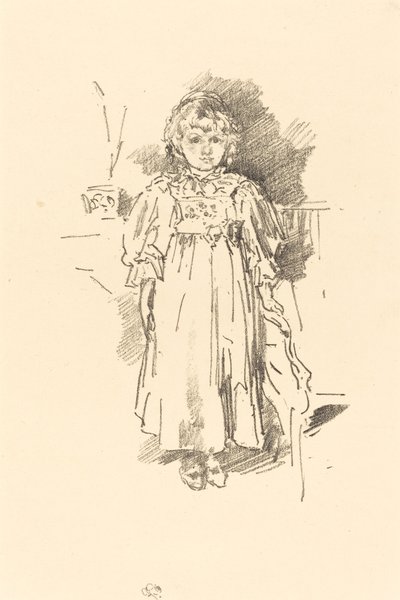 Mała Evelyn, 1896. autorstwa James Abbott McNeill Whistler