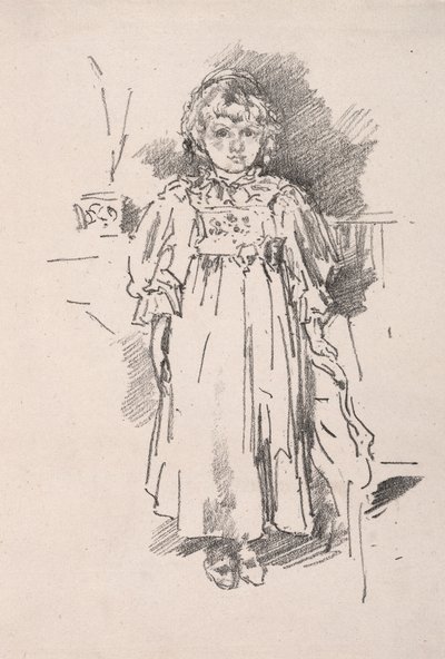 Mała Evelyn, 1896. autorstwa James Abbott McNeill Whistler