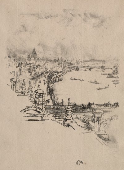 Mały Londyn. autorstwa James Abbott McNeill Whistler
