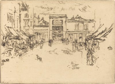Mały Rynek, Wycieczki, 1888. autorstwa James Abbott McNeill Whistler