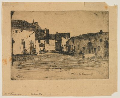 Liverdun aus Zwölf Radierungen aus der Natur autorstwa James Abbott McNeill Whistler