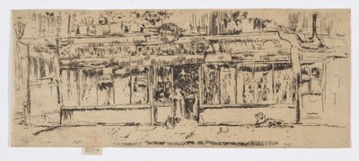 Marchand de Vin, Paryż, ok. 1892-93 (akwaforta; tusz na papierze) autorstwa James Abbott McNeill Whistler