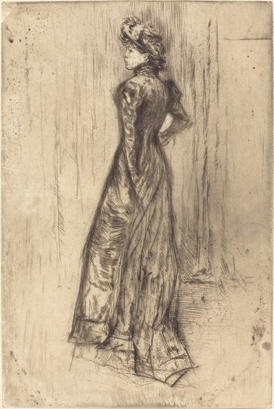 Maud, stojący, c. 1873. autorstwa James Abbott McNeill Whistler