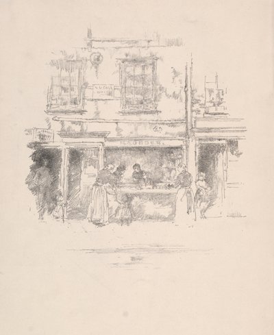 Sklep rybny Maunders, Chelsea, 1890. autorstwa James Abbott McNeill Whistler