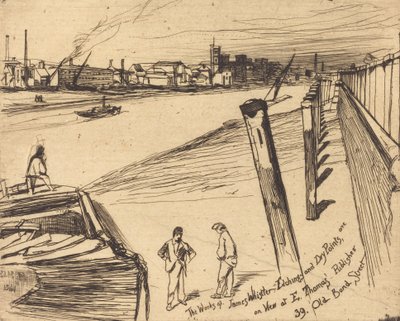 Millbank, 1861. autorstwa James Abbott McNeill Whistler