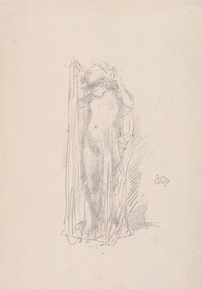 Drapowanie modelowe, 1890. autorstwa James Abbott McNeill Whistler
