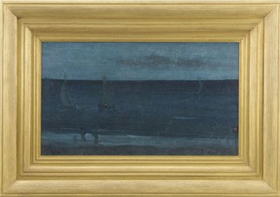 Nokturn: niebieski i srebrny - Bognor, 1871-76 autorstwa James Abbott McNeill Whistler