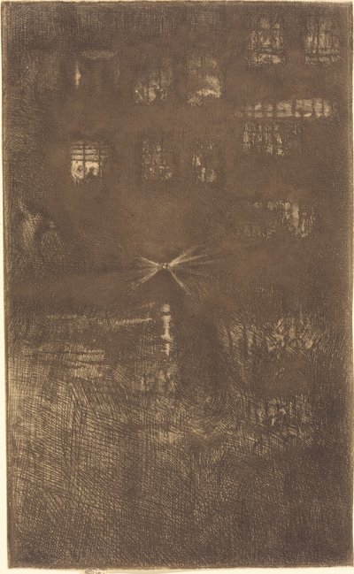 Nokturn: Dom Tańca, 1889. autorstwa James Abbott McNeill Whistler