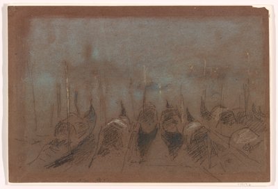 Nokturn, San Giorgio, 1880 (kreda na szarobrązowym papierze) autorstwa James Abbott McNeill Whistler