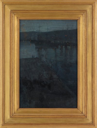 Nokturn w błękicie i złocie: Valparaiso, 1866-ca. 1874. autorstwa James Abbott McNeill Whistler