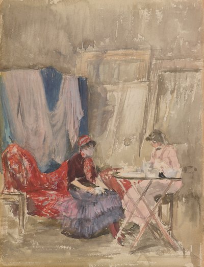 Notatka w kolorze różowym i fioletowym - Studio, 1883-1884. autorstwa James Abbott McNeill Whistler