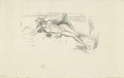 Nagi model leżący autorstwa James Abbott McNeill Whistler