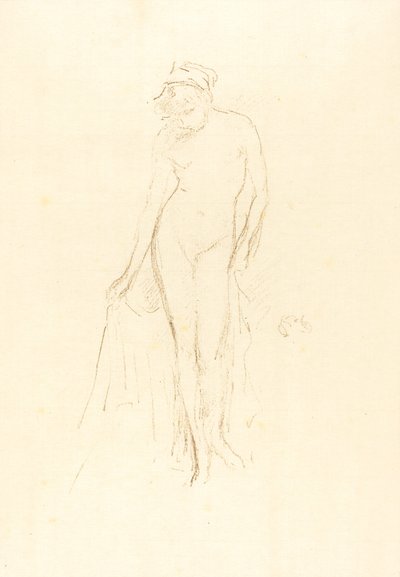 Model nago, stojący, ok. 1891. autorstwa James Abbott McNeill Whistler