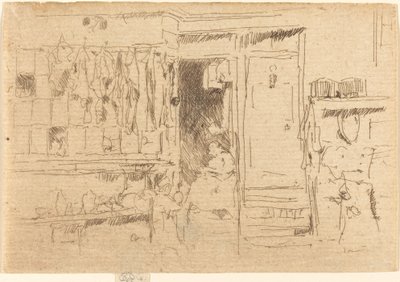 Sklep ze starociami, nr I, ok. 1930 r. 18841886. autorstwa James Abbott McNeill Whistler