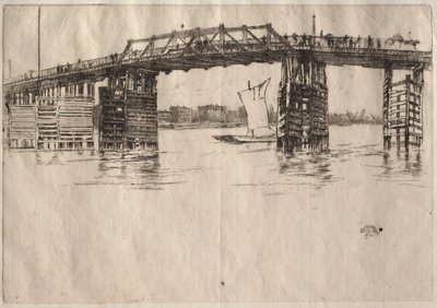 Stary Most Battersea. autorstwa James Abbott McNeill Whistler