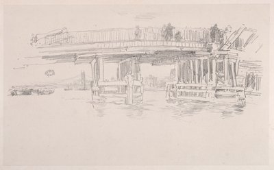 Stary Most Battersea. autorstwa James Abbott McNeill Whistler