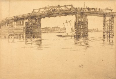 Stary most Battersea, 1879. autorstwa James Abbott McNeill Whistler