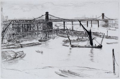 Stary most Hungerford autorstwa James Abbott McNeill Whistler