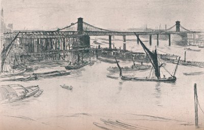 Stary most Hungerford, 1861, 1903 autorstwa James Abbott McNeill Whistler
