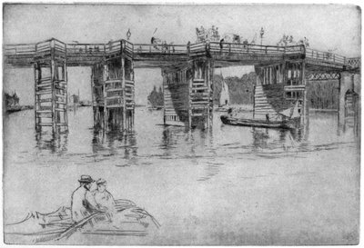 Stary most Putney, 1879 1904. autorstwa James Abbott McNeill Whistler