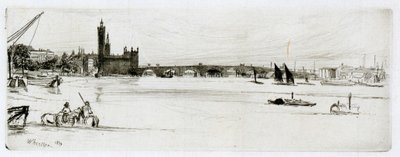 Stary Most Westminsterski autorstwa James Abbott McNeill Whistler