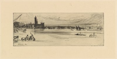 Stary Most Westminsterski, 1859. autorstwa James Abbott McNeill Whistler