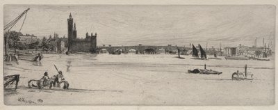 Stary Most Westminsterski, 1859. autorstwa James Abbott McNeill Whistler