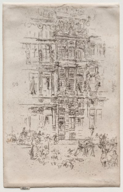 Pałace, Bruksela. autorstwa James Abbott McNeill Whistler