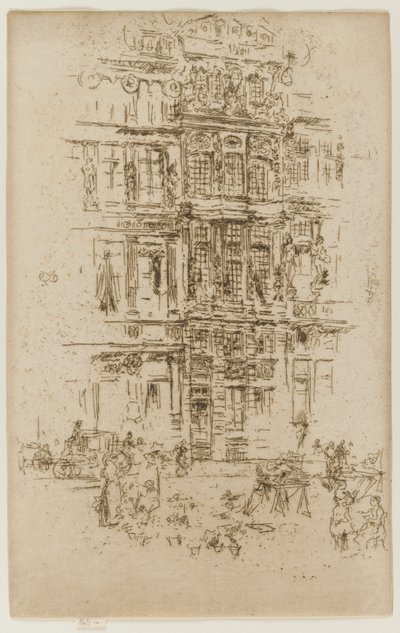 Pałace, Bruksela, 1887. autorstwa James Abbott McNeill Whistler