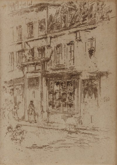 Little Butter Street, Bruksela, 1887. autorstwa James Abbott McNeill Whistler