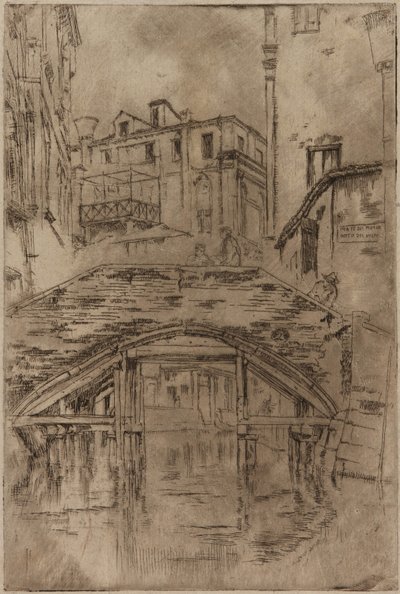 Most Piovan, 1879-1880. autorstwa James Abbott McNeill Whistler