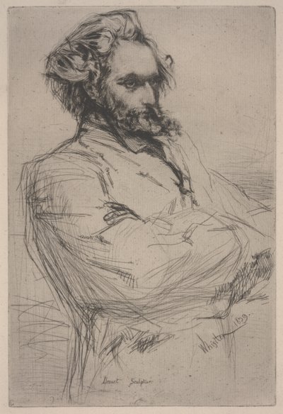 Portret Droueta autorstwa James Abbott McNeill Whistler