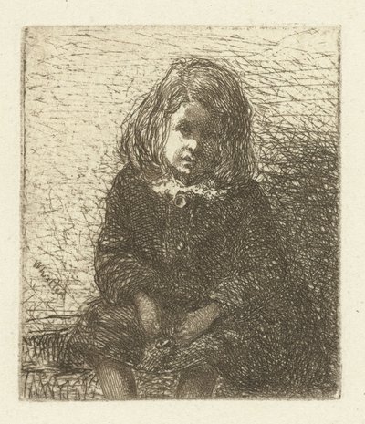 Portret van Arthura Hadena Mały Artur Dwanaście rycin z natury (tytuł serii) autorstwa James Abbott McNeill Whistler