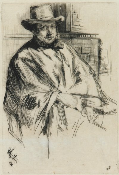 Portret mężczyzny, autorstwa James Abbott McNeill Whistler