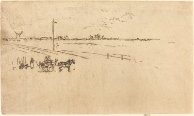 Dworzec kolejowy, Woves, 1887. autorstwa James Abbott McNeill Whistler