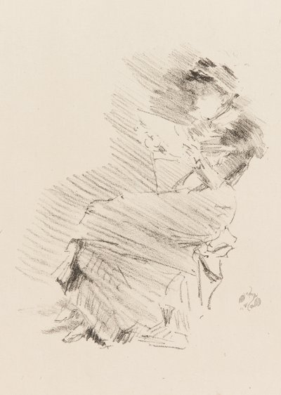 Czytanie, 1879 i 1887. autorstwa James Abbott McNeill Whistler