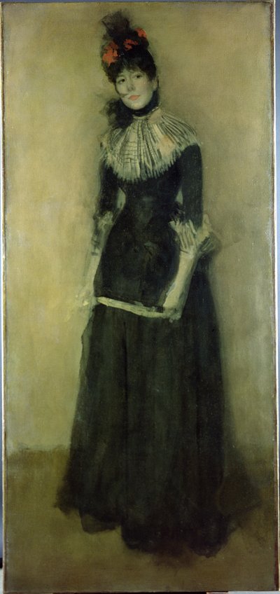 Różowy i srebrny: La Jolie Mutine, ok. 1890 autorstwa James Abbott McNeill Whistler