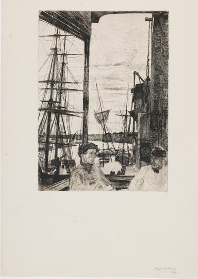 Rotherhithe, 1860. autorstwa James Abbott McNeill Whistler